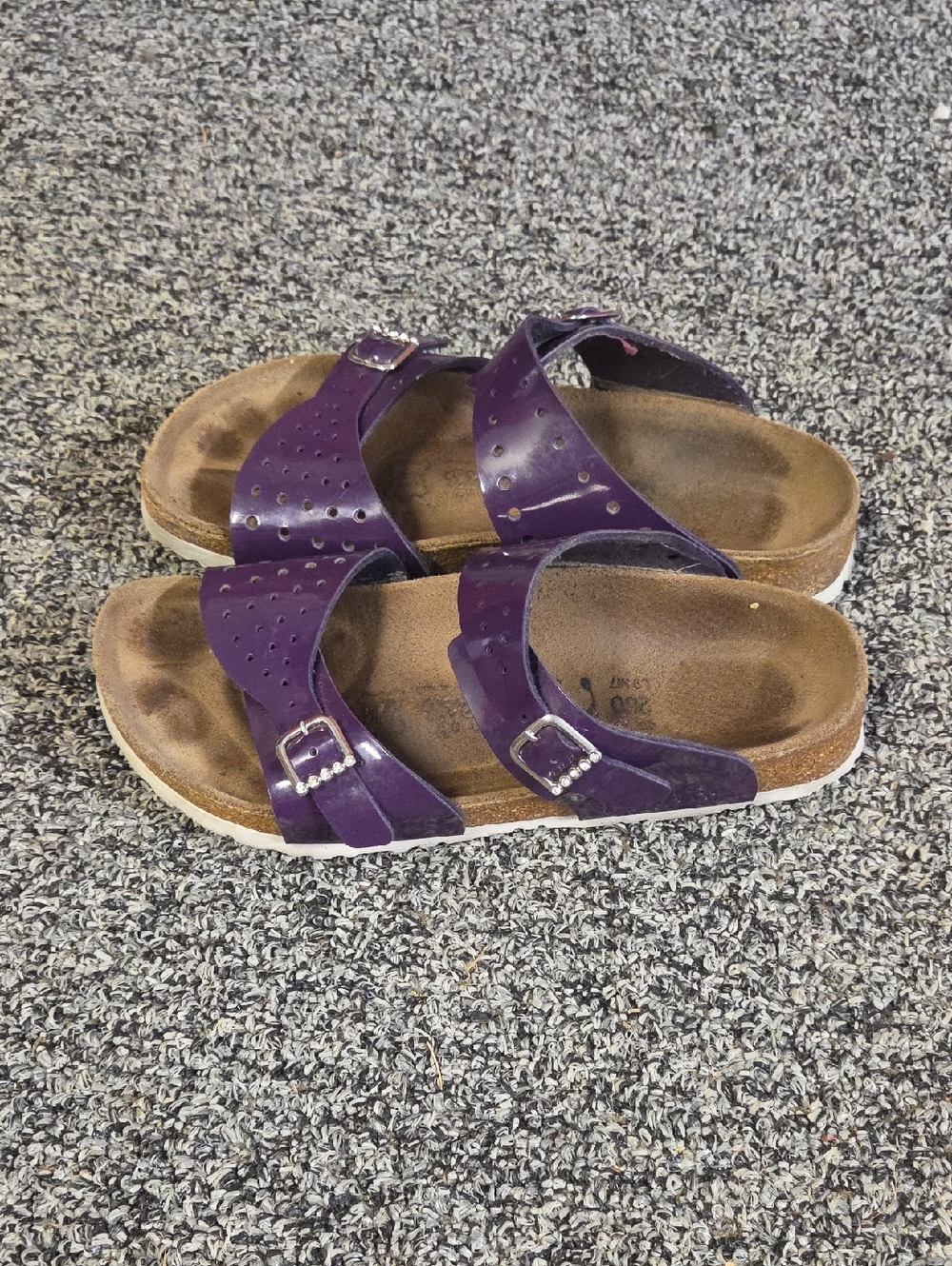 Women’s Double-Strap Purple Comfort Sandals